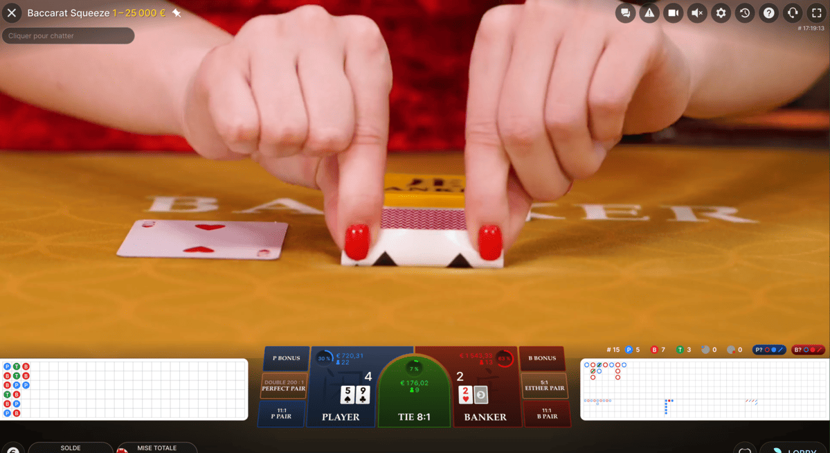 Baccarat Squeeze Cards