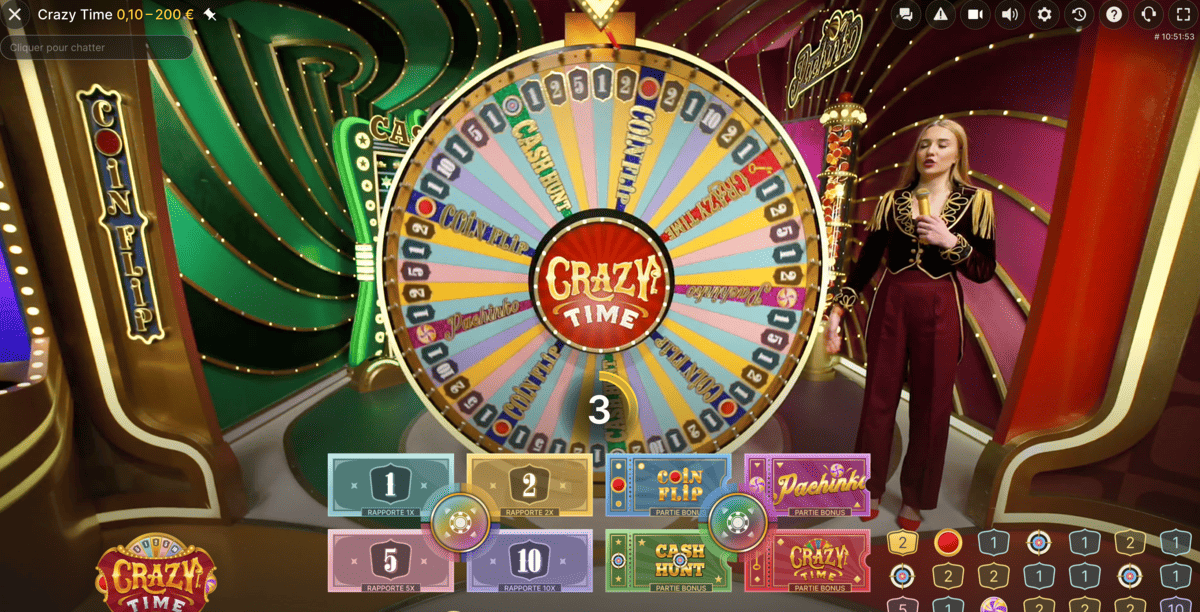 Jeu Crazy Time by Evolution