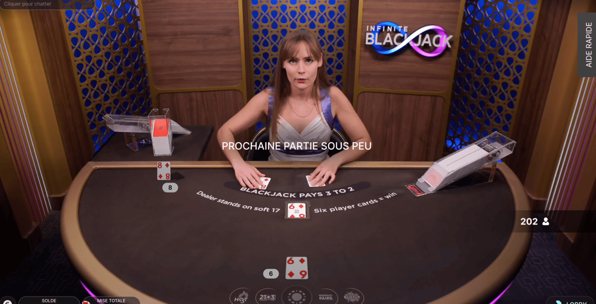 Jeu Infinite Blackjack